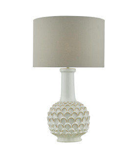 Edlyn Table Lamp White Ceramic With Shade-1