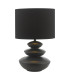 Discus Ceramic Table Lamp Black With Shade-8