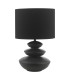 Discus Ceramic Table Lamp Black With Shade-9