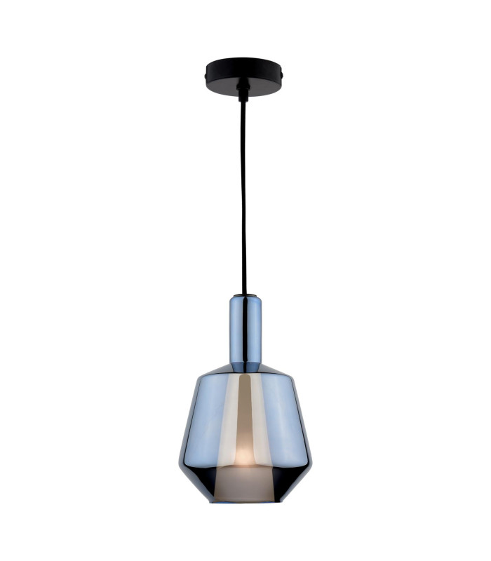 Esmeralda Small Ceiling Pendant Blue Glass and Opal Glass-1