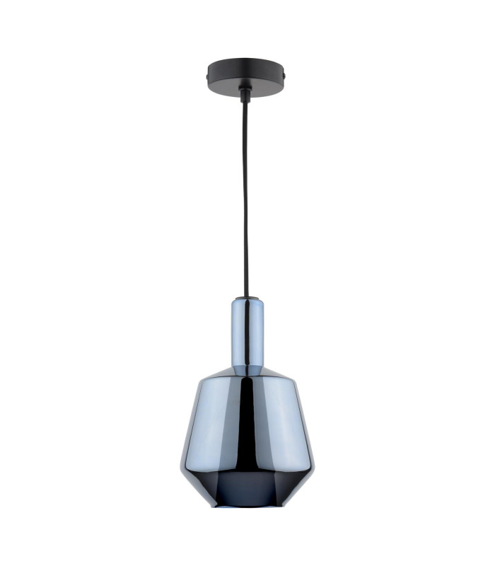 Esmeralda Small Ceiling Pendant Blue Glass and Opal Glass-3