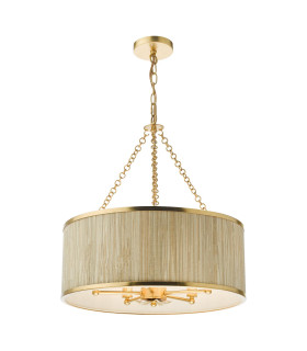 Fenella 5 Light Ceiling Pendant Gold Leaf-1