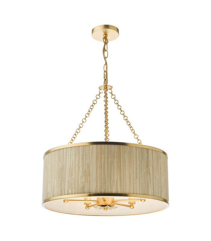 Fenella 5 Light Ceiling Pendant Gold Leaf-1