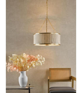 Fenella 5 Light Ceiling Pendant Gold Leaf-2