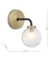 Gibbs Wall Light Antique Brass & Glass-2