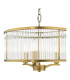 Evelyn 3 Light Ceiling Pendant Antique Bronze and Glass-8
