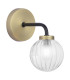 Gibbs Wall Light Antique Brass & Glass-3