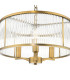 Evelyn 3 Light Ceiling Pendant Antique Bronze and Glass-9