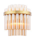 Imani Wall Light Natural Brass and Champagne Ribbed Glass-1