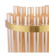 Imani Wall Light Natural Brass and Champagne Ribbed Glass-4
