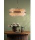 Imani 16 Light Ceiling Pendant Natural Brass and Champagne Ribbed Glass-3