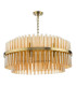 Imani 16 Light Ceiling Pendant Natural Brass and Champagne Ribbed Glass-5