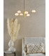 Jasper 6 Light Ceiling Pendant Satin Gold and Opal Glass-2