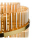 Imani 16 Light Ceiling Pendant Natural Brass and Champagne Ribbed Glass-6