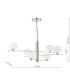 Jasper 6 Light Ceiling Pendant Satin Nickel and Opal Glass-4