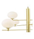 Jasper 6 Light Ceiling Pendant Satin Gold and Opal Glass-6