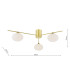 Jasper 3 Light Semi-Flush Satin Gold and Opal Glass-4