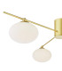 Jasper 3 Light Semi-Flush Satin Gold and Opal Glass-6