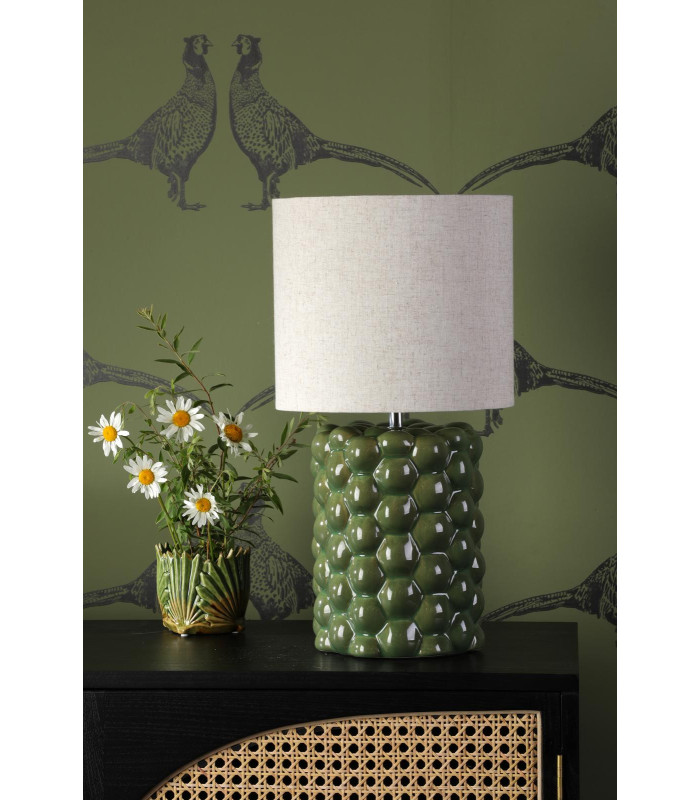 Jayden Table Lamp Green Reactive Glaze With Shade-3