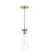 Jodelle Ceiling Pendant Polished Bronze and Glass-1