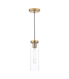 Jodelle Ceiling Pendant Polished Bronze and Glass-1