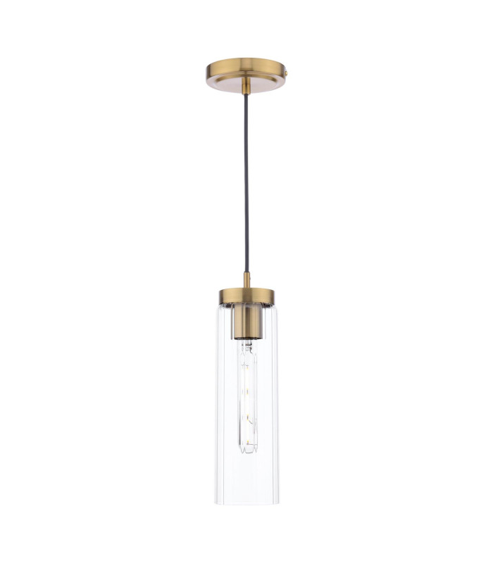 Jodelle Ceiling Pendant Polished Bronze and Glass-1