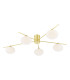 Jasper 5 Light Semi-Flush Satin Gold and Opal Glass-6