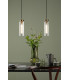 Jodelle Ceiling Pendant Polished Bronze and Glass-2