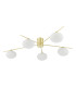 Jasper 5 Light Semi-Flush Satin Gold and Opal Glass-7