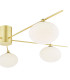 Jasper 5 Light Semi-Flush Satin Gold and Opal Glass-8