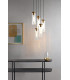 Jodelle 5 Light Cluster Ceiling Pendant Polished Bronze and Glass-2