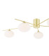 Jasper 5 Light Semi-Flush Satin Gold and Opal Glass-9