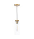 Jodelle Ceiling Pendant Polished Bronze and Glass-5