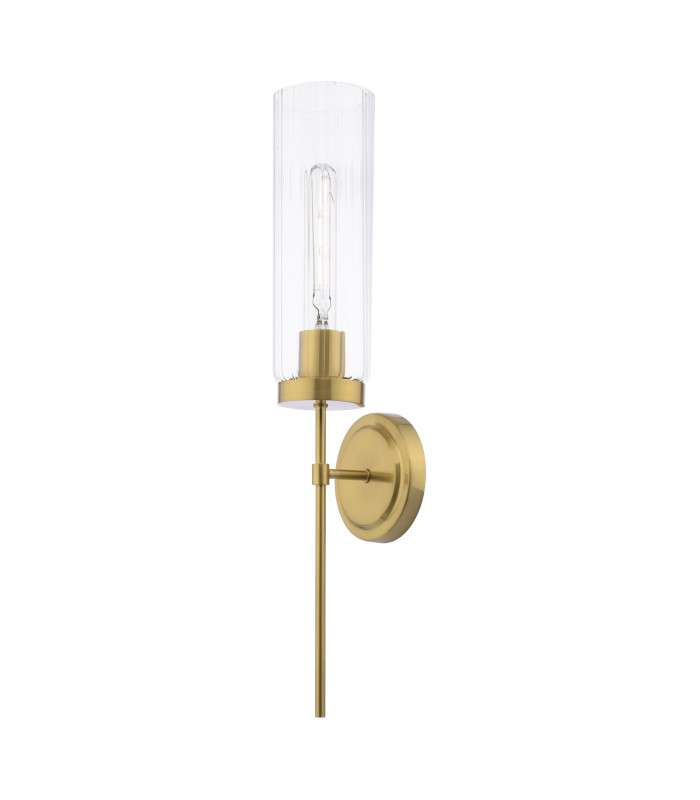 Jodelle Wall Light Polished Bronze and Glass-1