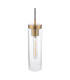 Jodelle Ceiling Pendant Polished Bronze and Glass-6