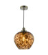 Leandra Ceiling Pendant Tortoiseshell Glass and Antique Brass-1