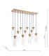 Jodelle Bar Ceiling Pendant Polished Bronze and Glass-2