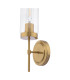 Jodelle Wall Light Polished Bronze and Glass-4