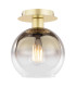 Lycia Semi-Flush Satin Gold and Gold Ombre Glass-1