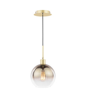Lycia Ceiling Pendant Satin Gold and Gold Ombre Glass-1