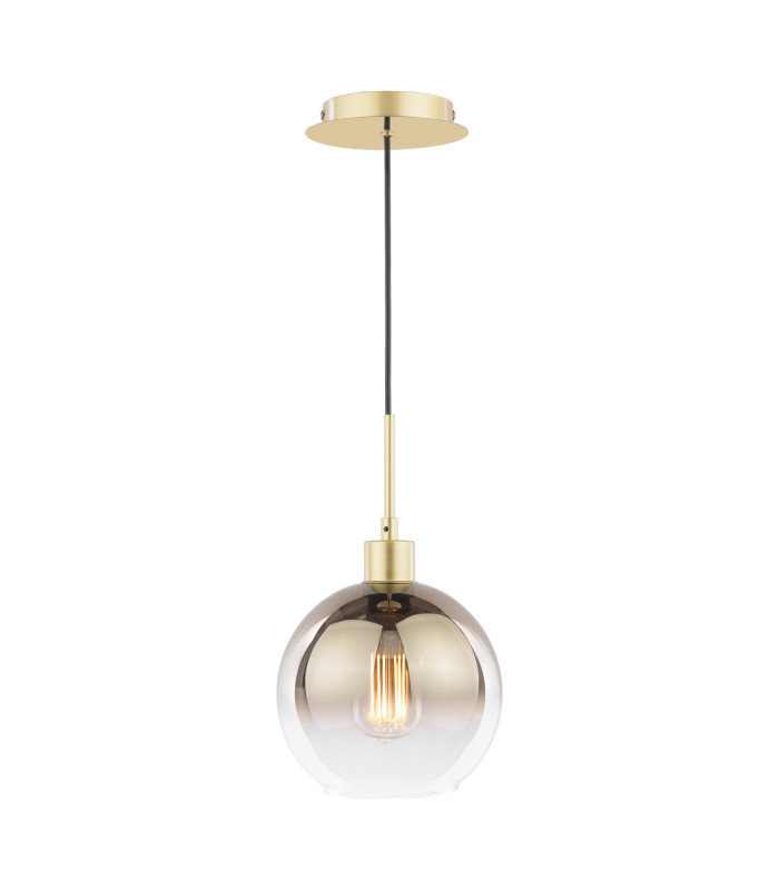 Lycia Ceiling Pendant Satin Gold and Gold Ombre Glass-1