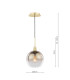 Lycia Ceiling Pendant Satin Gold and Gold Ombre Glass-2