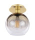 Lycia Semi-Flush Satin Gold and Gold Ombre Glass-4