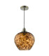Leandra Ceiling Pendant Tortoiseshell Glass and Antique Brass-7