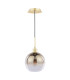 Lycia Ceiling Pendant Satin Gold and Gold Ombre Glass-3