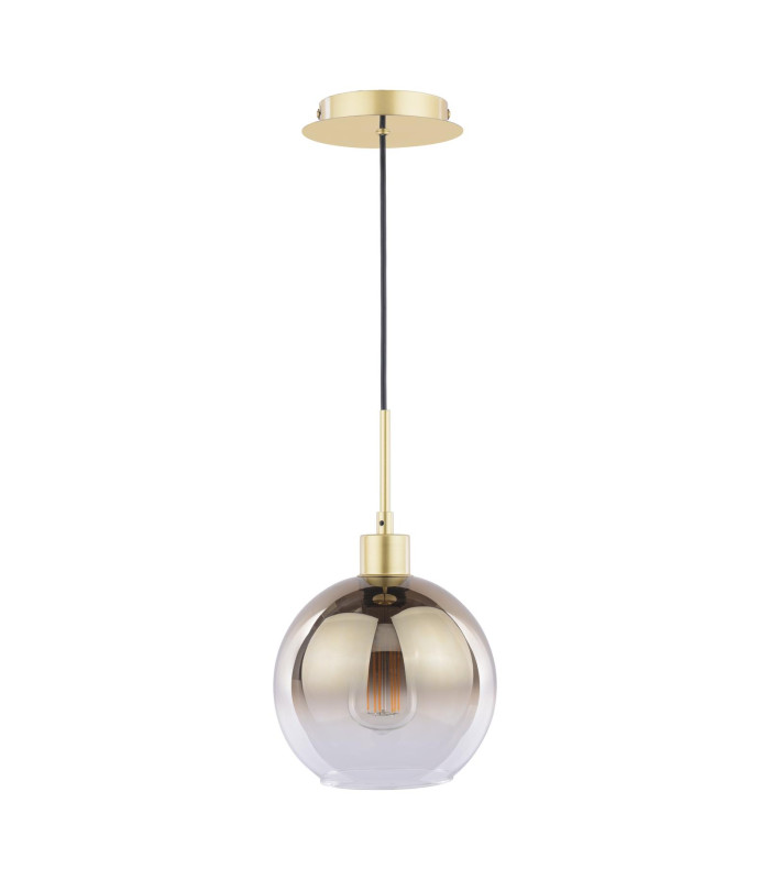 Lycia Ceiling Pendant Satin Gold and Gold Ombre Glass-3