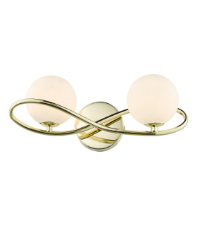Lysandra Wall Light Polished Gold and Opal Glass-1