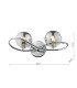Lysandra Wall Light Polished Chrome and Smoked Glass-2