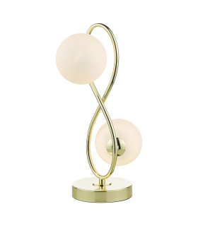 Lysandra Table Lamp Polished Gold and Opal Glass-1