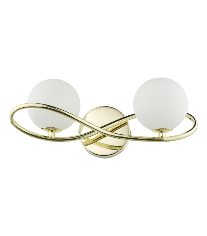 Lysandra Wall Light Polished Gold and Opal Glass-3